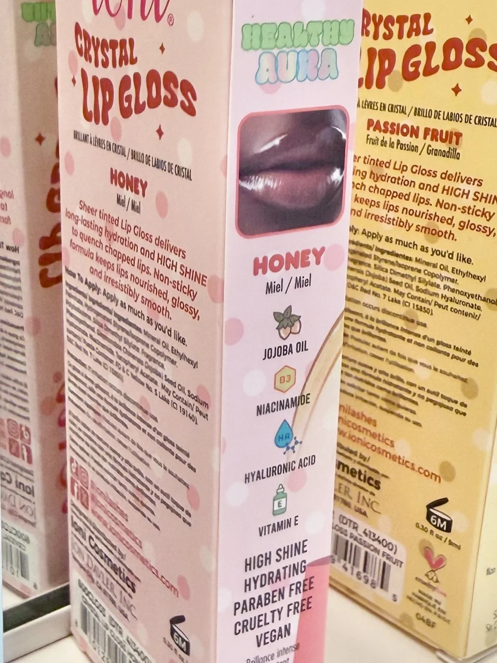 (Pink Packaged) ioni HONEY Crystal Lip Gloss